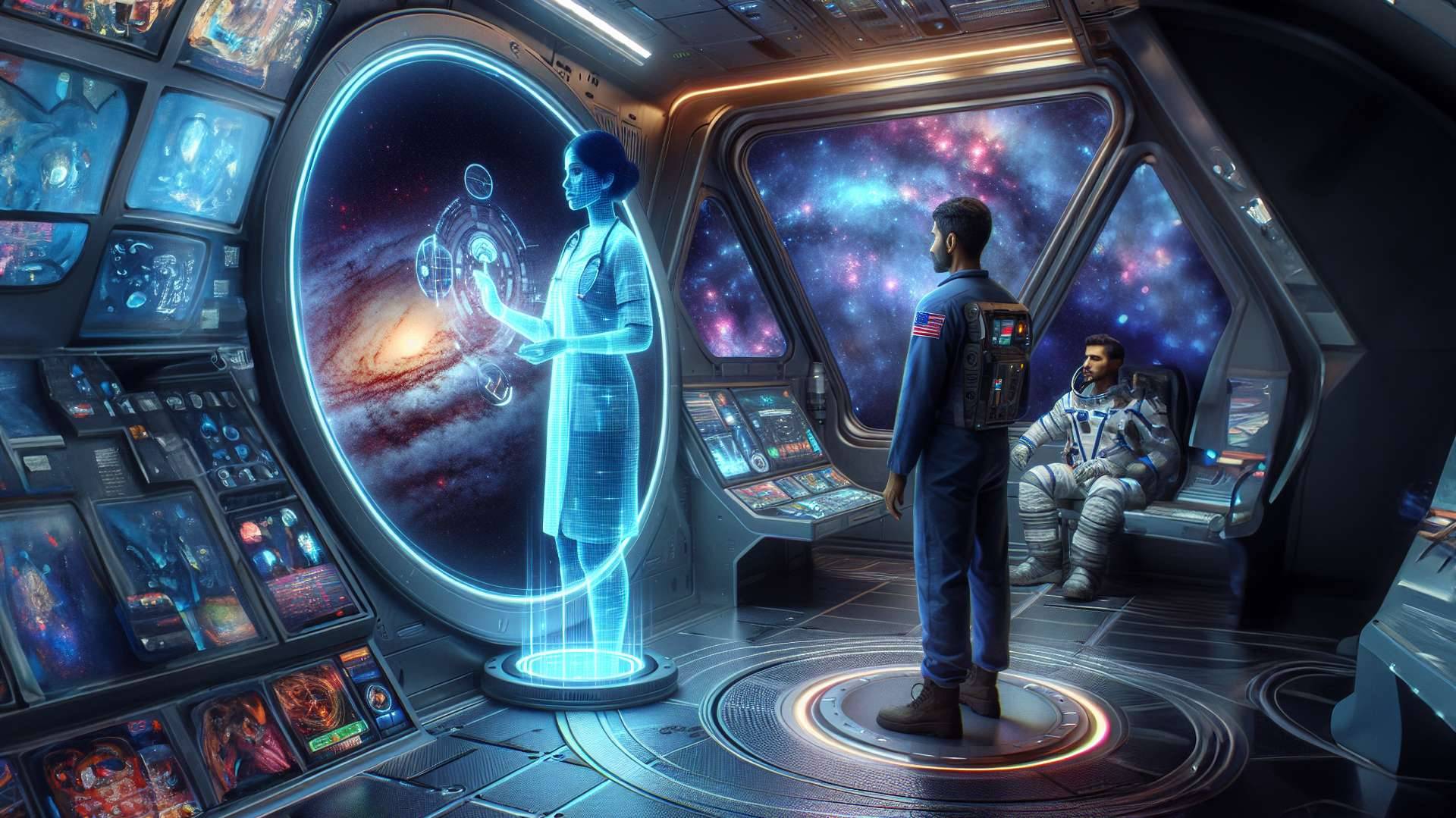 Telemedicine and Hologram in Space Colonization